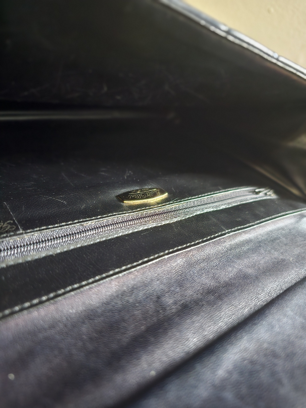 Quilted Envelope Bag - Deep Navy - Picture 7 of 12